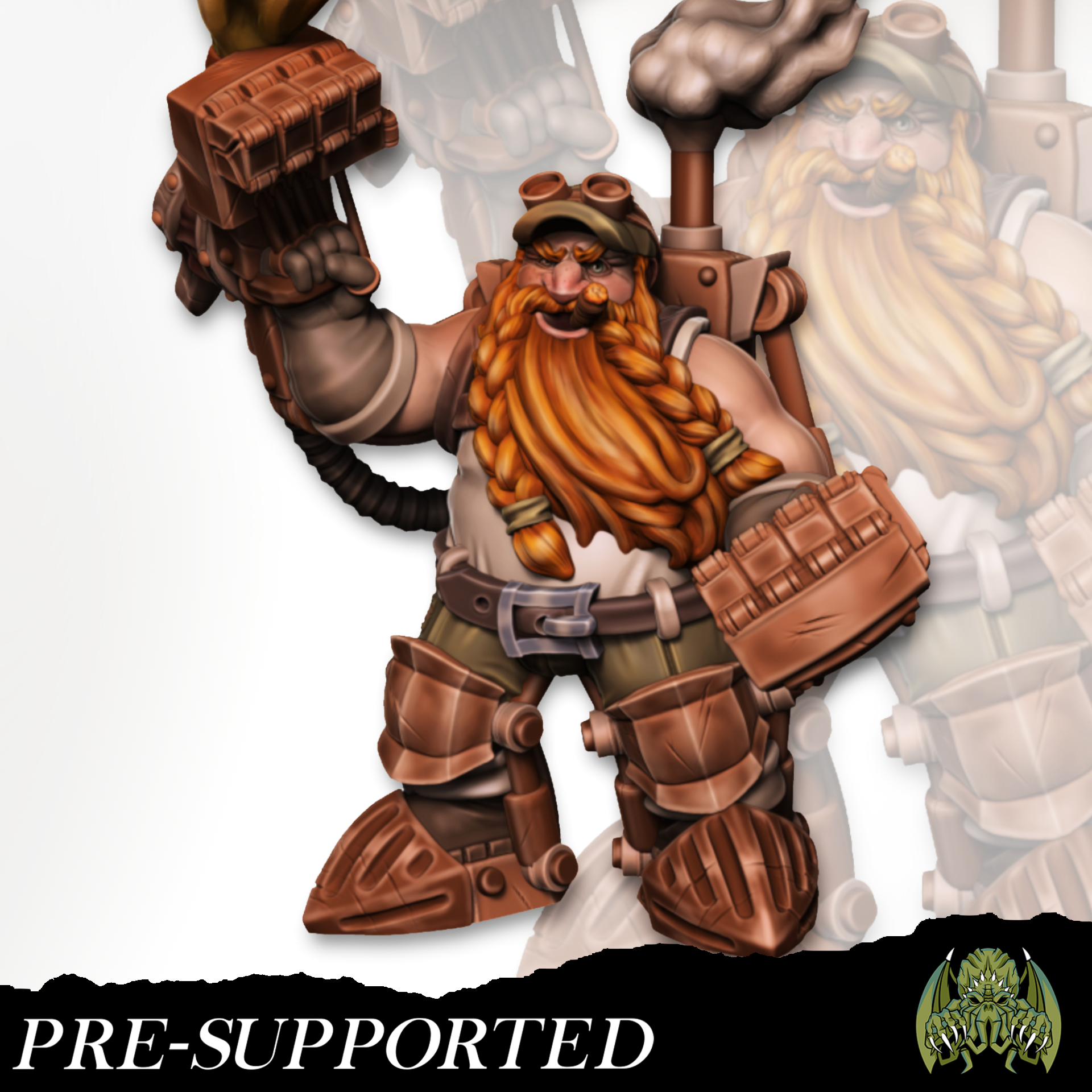 Thomyr Hardspring Mecha [PRE-SUPPORTED] Dwarf Artificer Engineer